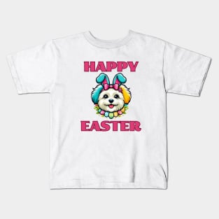 Maltipoo Easter Bunny Kids T-Shirt